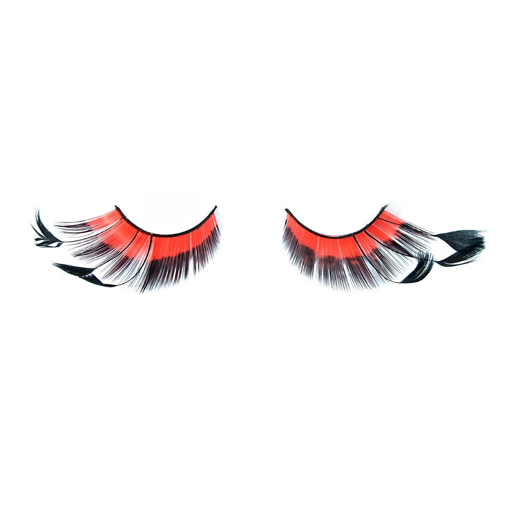Best brand unique glitter feather eyelashes Y-18